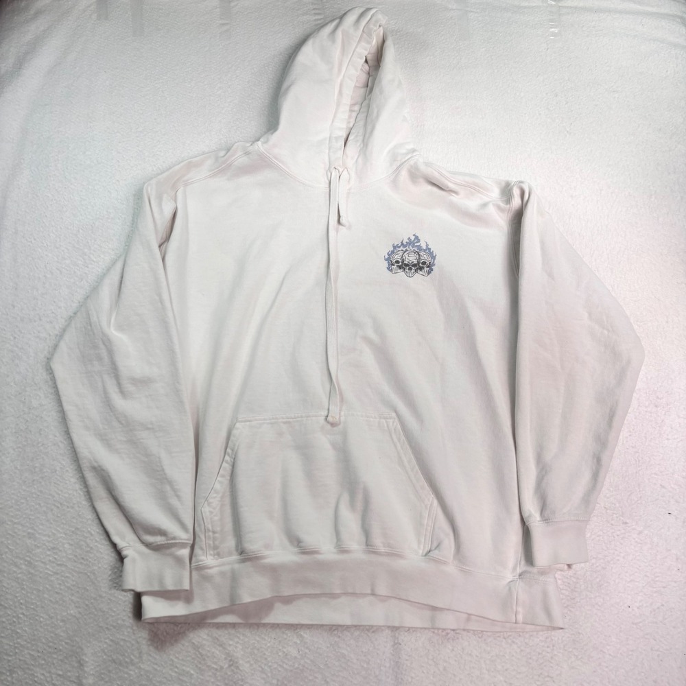 Dead Threads State College Panthers Graphic Hoodie Size Large Y2K Football White